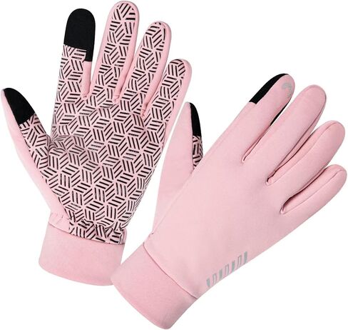 قفازات بيكسل باندا الدافئة للجري قفازات شتوية للنساء (وردي S) in Kuwait