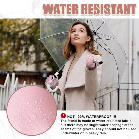 قفازات بيكسل باندا الدافئة للجري قفازات شتوية للنساء (وردي S) in Kuwait