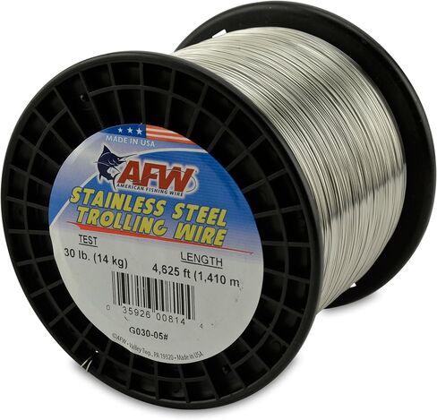 سلك صيد أمريكي من الفولاذ المقاوم للصدأ، اختبار 30 رطل/قطر 0.51 مم/1409 متر in Kuwait