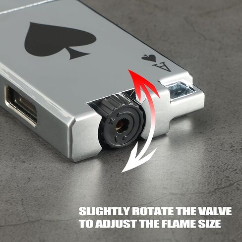 Lighter and Cutter Set, Adjustable Double Jet Flame Butane Torch Lighter with Protect Cover, Refillable Windproof Lighter with Keyhole, Gifts for Men. Black(Sold Without Gas) in Saudi Arabia