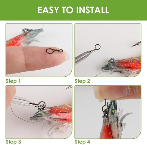 150pcs Fly Fishing Snaps Kit, 3 Sizes Stainless Steel Fast Change Fly Fishing Tackle, Essential Fishing Lures Accessories for Flies Hooks Jigs, Quick and Easy Change for Anglers Enthusiasts in Saudi Arabia