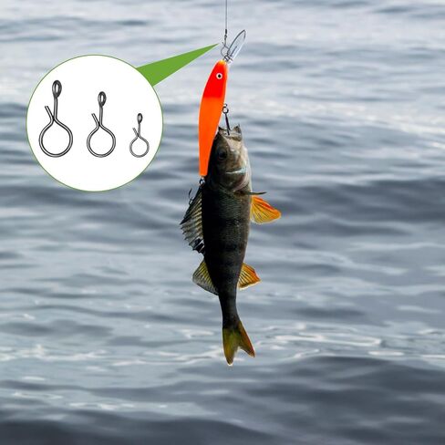 150pcs Fly Fishing Snaps Kit, 3 Sizes Stainless Steel Fast Change Fly Fishing Tackle, Essential Fishing Lures Accessories for Flies Hooks Jigs, Quick and Easy Change for Anglers Enthusiasts in Saudi Arabia