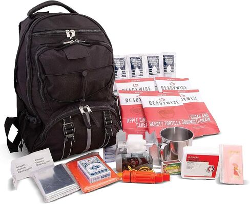 ReadyWise Emergency Survival Backpack, Bug-Out Bag Freeze-Dried Disaster Kit for Hurricane Preparedness, Camping Food, Prepper Emergency Outdoor Hunting in Saudi Arabia