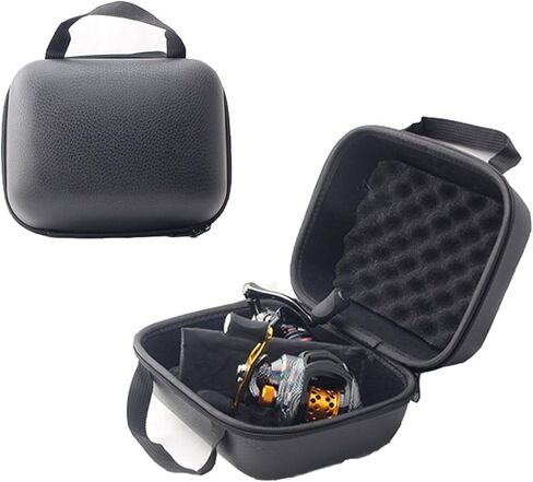 Fishing Reel Bag, Portable Shockproof Waterproof Fishing Reel Protective Case for Baitcasting Drum Spinning Raft Reels(Inner size: 10.23 * 6.69 * 5.11inches) in Saudi Arabia