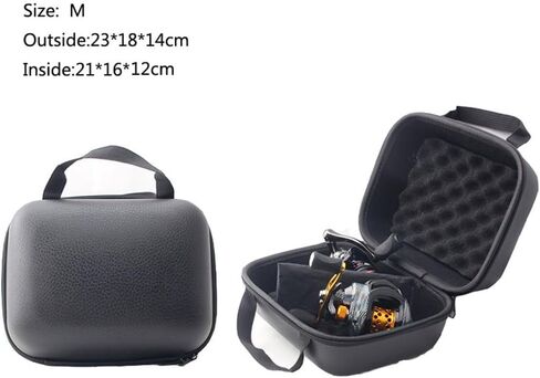 Fishing Reel Bag, Portable Shockproof Waterproof Fishing Reel Protective Case for Baitcasting Drum Spinning Raft Reels(Inner size: 10.23 * 6.69 * 5.11inches) in Saudi Arabia