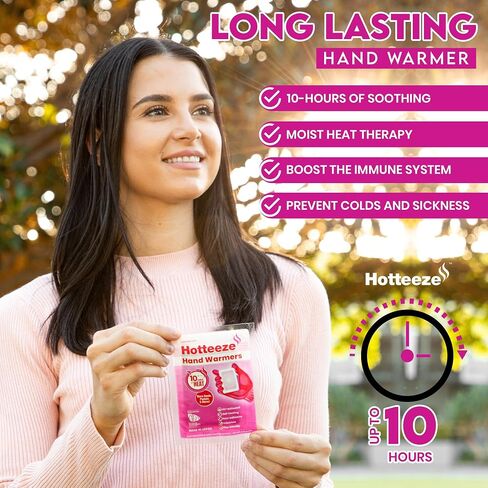 Hand Warmers Eco Friendly Self Adhesive Disposable Odourless Pain Relief Glove Warmer for 10 hours of Heat, Instant Air Activated Pocket Heater - 1 Pack (10 Pads) in Saudi Arabia