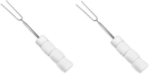 Marshmallow Roasting Sticks (Set of 2) | Reusable| Stainless Steel with Soft Touch Grip in Saudi Arabia
