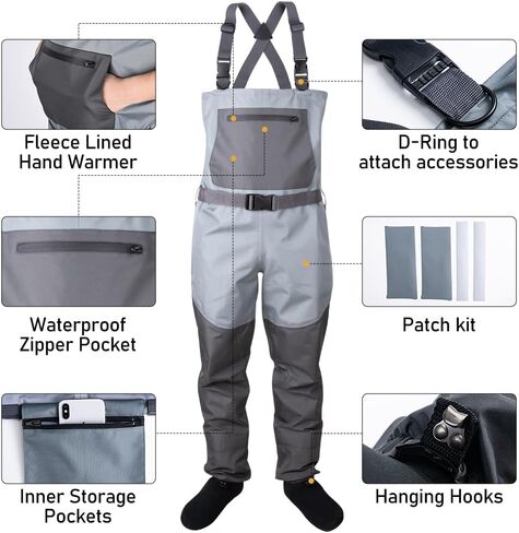 Goture Fishing Chest Wader for Men Women, Waterproof Stockingfoot Fishing & Hunting Wader, Ultra Breathable Hunting Wader in Saudi Arabia