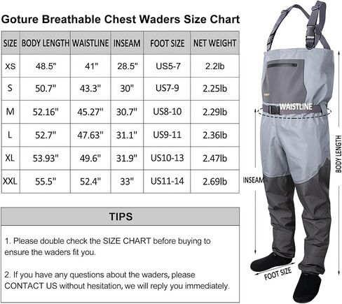 Goture Fishing Chest Wader for Men Women, Waterproof Stockingfoot Fishing & Hunting Wader, Ultra Breathable Hunting Wader in Saudi Arabia