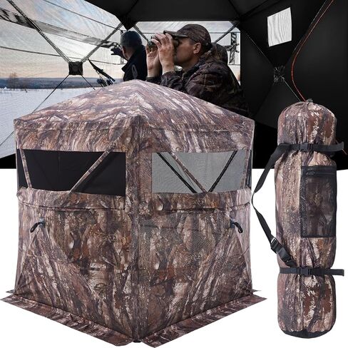 رؤية جديدة للصيد الأعمى، ستائر صيد منبثقة 360 درجة لصيد الغزلان، ستائر غزال محمولة لـ 3 أشخاص in Kuwait