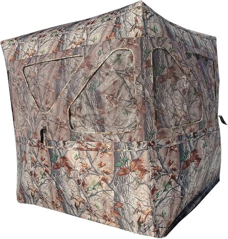 Muddy Outdoors Infinity Epic Camo Shadow Mesh Windows Black Backed Water Resistant Heavy-Duty 600 Denier Fabric Ground Blind in Saudi Arabia