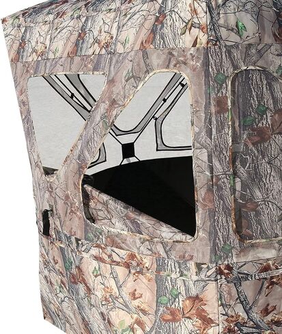 Muddy Outdoors Infinity Epic Camo Shadow Mesh Windows Black Backed Water Resistant Heavy-Duty 600 Denier Fabric Ground Blind in Saudi Arabia