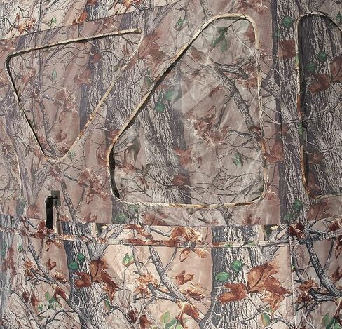 Muddy Outdoors Infinity Epic Camo Shadow Mesh Windows Black Backed Water Resistant Heavy-Duty 600 Denier Fabric Ground Blind in Saudi Arabia