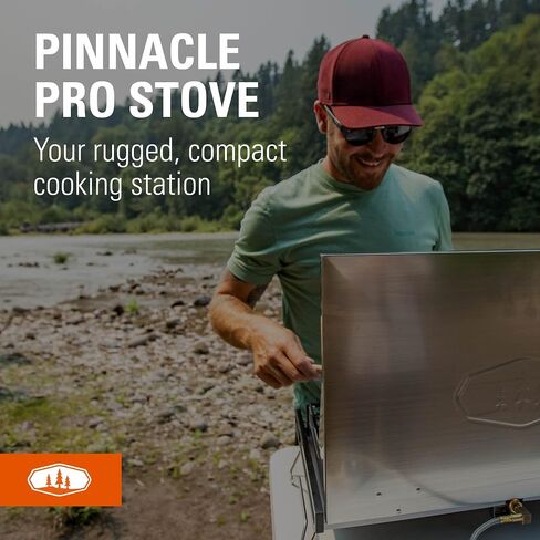 GSI Outdoors، موقد تخييم Pinnacle Pro 2 شعلة البروبان، قابل للطي ومحمول للغاية in Saudi Arabia