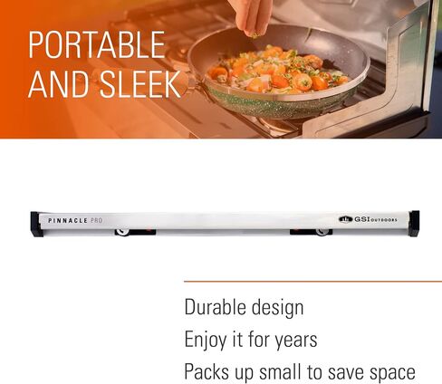 GSI Outdoors، موقد تخييم Pinnacle Pro 2 شعلة البروبان، قابل للطي ومحمول للغاية in Saudi Arabia