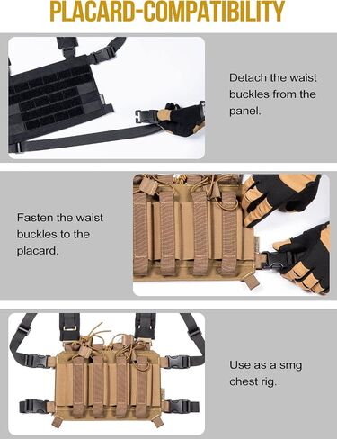 OneTigris ROC Chest Rig Tactical Modular Panel with Removable Shoulder Strap and Waist Strap in Saudi Arabia