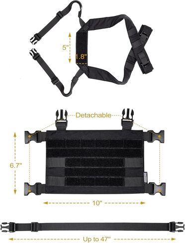 OneTigris ROC Chest Rig Tactical Modular Panel with Removable Shoulder Strap and Waist Strap in Saudi Arabia