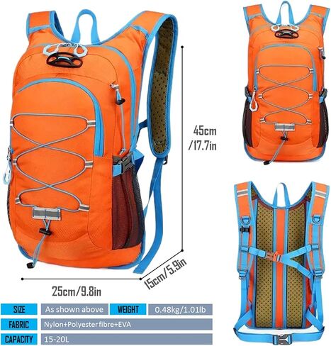 Lightweight Cycling Hydration Backpack,Large Capacity Pack for Travel,Hiking,Climbing,Skiing,Running Daypack for Men Women (Green) in Saudi Arabia