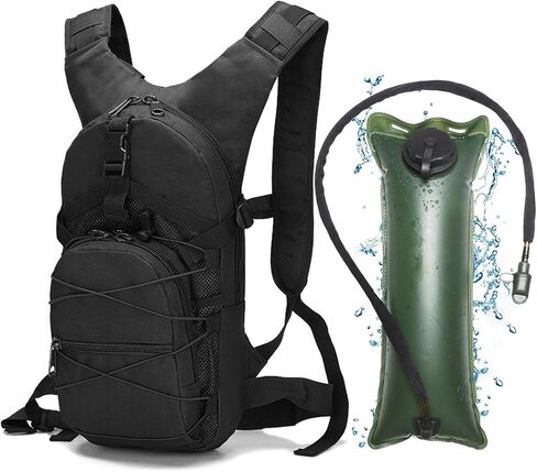 Tactical Hydration Backpack 3L, Lightweight Water Bag Hydration Pack, Hiking Backpack with Water Bladder for Men Women, Hydration Pack for Cycling, Running, Hunting in Saudi Arabia