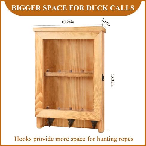 حامل مكالمة البطة، حامل جدار نداء البطة، لحامل جدار حبل نداء البطة، حافظة عرض نداء البطة، رف منظم نداء البطة، حامل صفارة البط المرئي على الحائط، صندوق خشبي لديكور المنزل in Kuwait