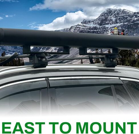 خزان مياه مع دش للتخييم سعة 8 جالون من الألومنيوم للطرق الوعرة من أجل تخزين المياه المحمولة على حامل السقف للمركبات والشاحنات وسيارات الدفع الرباعي باللون الأسود in Kuwait