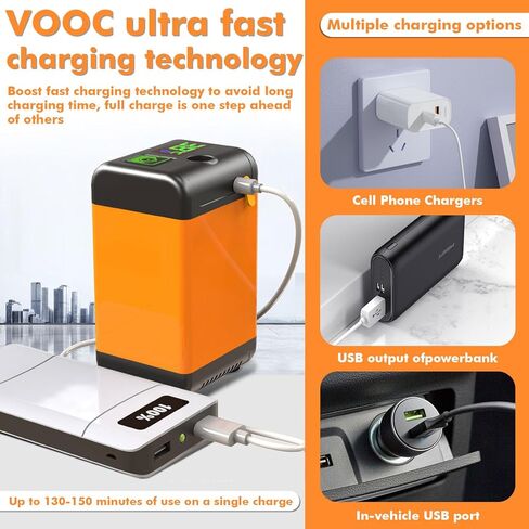 دش محمول للتخييم، مضخة دش للتخييم، 3 أوضاع للتدفق، تعمل ببطارية 6000 مللي أمبير في الساعة، شاشة رقمية ذكية لقياس درجة الحرارة الذكية، مناسبة للمشي لمسافات طويلة، والسفر، والغسيل، وحمام الحيوانات الأليفة in Kuwait