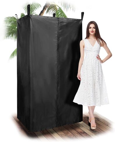 ستارة الخصوصية للتخييم، ستارة حمام محمولة، خيمة خصوصية، غرفة تغيير الملابس للقارب، بونتون (أسود) in Kuwait