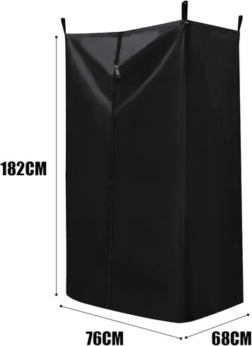 ستارة الخصوصية للتخييم، ستارة حمام محمولة، خيمة خصوصية، غرفة تغيير الملابس للقارب، بونتون (أسود) in Kuwait