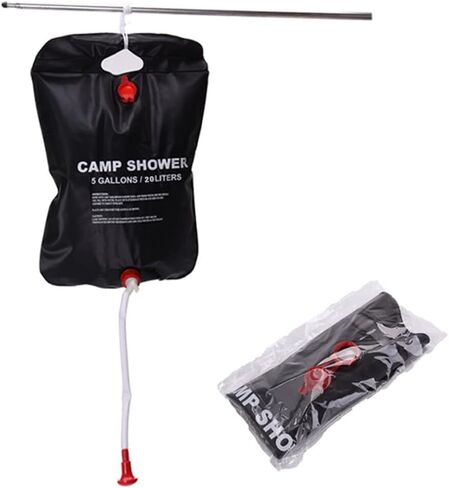 Kangkai Shower Bag for Camp, 5 Gallons/20L,Removable Hose and On-Off Switchable Shower Head for Camping Beach Swimming Outdoor Traveling in Saudi Arabia