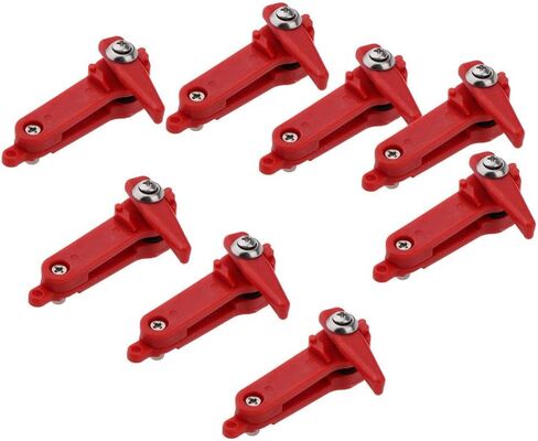 8 PCS Fishing Downrigger Clips, Heavy Tension Snapper Weight Release Clip Outrigger Line Clip Snap, Long Line Snaps for Planer Board Offshore Trolling Fishing, Red in Saudi Arabia