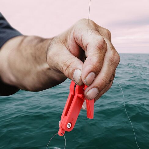 8 PCS Fishing Downrigger Clips, Heavy Tension Snapper Weight Release Clip Outrigger Line Clip Snap, Long Line Snaps for Planer Board Offshore Trolling Fishing, Red in Saudi Arabia