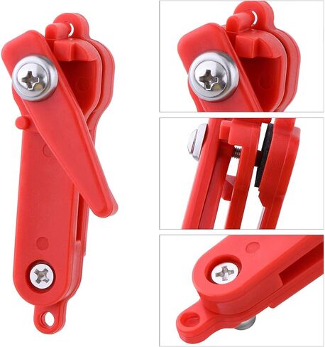 8 PCS Fishing Downrigger Clips, Heavy Tension Snapper Weight Release Clip Outrigger Line Clip Snap, Long Line Snaps for Planer Board Offshore Trolling Fishing, Red in Saudi Arabia