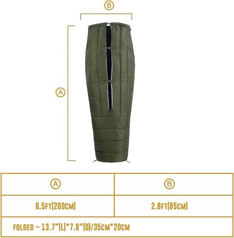 OneTigris Featherlite Ultralight Sleeping Quilt, Weighs 35oz, Warm Hammock Topquilt 40 Degree, with Footbox, Perfect for Outback Camping, Hiking, Backpacking and Hammocks in Saudi Arabia