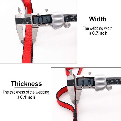 حبل سلسلة نيودور ديزي، 23 كيلو نيوتن (5170 رطل) للتسلق من النايلون، معتمد من CE للمساعدة الرائدة في التسلق، تعليق أرجوحة تسلق (43 بوصة/110 سم) in Kuwait