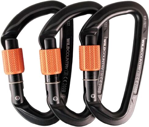 Wild Country Session Screwgate Rock Climbing Carabiner - Lightweight Aluminum Locking Carabiner in Kuwait