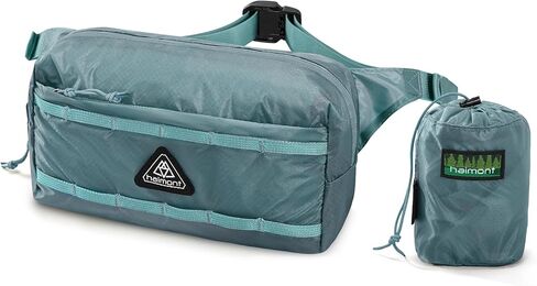 Haimont Ultralight Foldable Fanny Pack, Men Women Belt Waist Bag Crossbody Small Cordura Nylon Sling Bags for Travel, Hiking, Running, Blue in Saudi Arabia