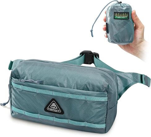 Haimont Ultralight Foldable Fanny Pack, Men Women Belt Waist Bag Crossbody Small Cordura Nylon Sling Bags for Travel, Hiking, Running, Blue in Saudi Arabia