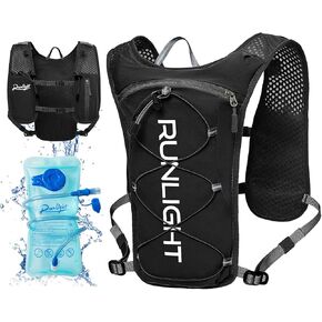 Running Hydration Vest Lightweight Hydration Backpack Pack with 1.5L Water Bladder Bag Hydro Daypack for Hiking,Trail,Skiing,Camping,Cycling,Race,Marathon for Women Men