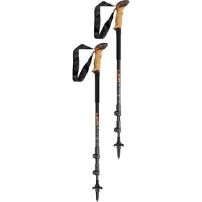 LEKI Makalu Cork Lite Aluminum Adjustable Lightweight Walking Poles for Trekking & Hiking