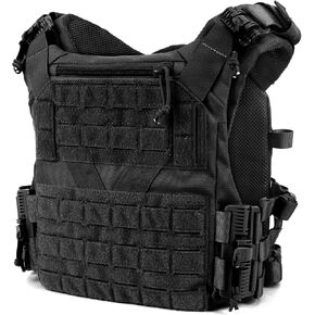 Tactical Vest, Quick Release Outdoor Weighted Vest, Adjustable 3D Breathable Modular Vest for Training