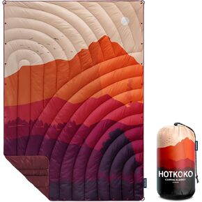 Camping Blanket,Lightweight Down Alternative Puffy Printed Camping Blanket Packable Outdoor Blanket for Camping,Traveling, Stadium, Hiking, Picnics