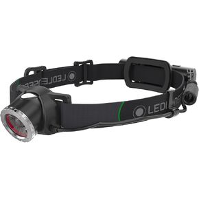Ledlenser, MH10 Rechargeable Headlamp, High Power LED, Water Resistant, 600 Lumens, Hands-Free Light for Outdoor Use, Camping, Tactical, Hunting, Fishing, Black