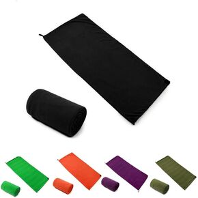 Fleece Sleeping Bag Liner Sleeping Blanket Sheet Lightweight Travel Outdoor Indoor Camping Warm Summer