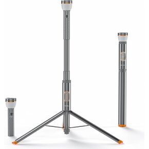 Camping Light Telescopic & Collapsible: 800 Lumens IP65 Waterproof Smart Remote Magnetic Base USB Rechargeable Battery Adjustable Height for Outdoor Adventure Hiking Emergency Lighting