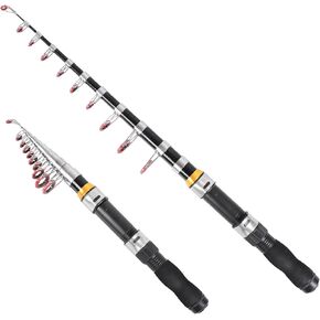 صنارة صيد تلسكوبية صغيرة، قصبة صيد صغيرة قابلة للطي للمياه المالحة والمياه العذبة، تصميم خفيف الوزن وصغير الحجم in Kuwait