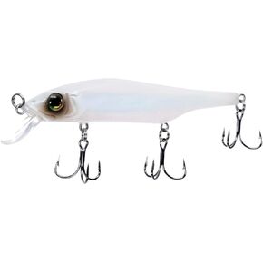 Bill Lewis Scope-Stik 100 Suspending 4'-6' Jerkbait Fishing Lifelike Freshwater & Saltwater Lure with Mustad UltraPoint Triple Grip Hooks, CAJUN PEARL
