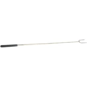 Camco Durable Stainless Steel Hot Dog and Smore Roasting Fork for Campfires -Extends Up to 34", Excellent for Camping, Hiking or RVing (44014) , Black
