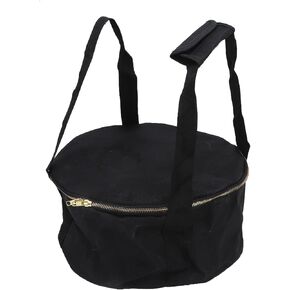 Storage Bag, Camp Cooker Bag, Canvas Pot Bag, Dustproof Canvas Zipper Cooker Frying Pan Tableware Storage Bag for Camping