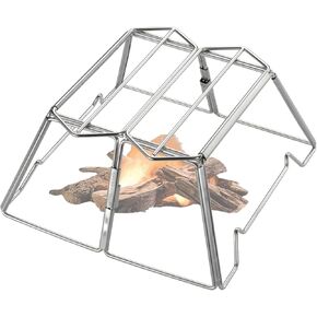 CAMPINGMOON Collapsable Campfire Cooking Stand Trivat Stainless Steel for Open Fire Camping Outdoor MT-2-ST