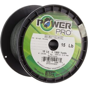 POWER PRO 21100151500E Spectra Braided Fishing Line 15Lb 1500 Yd, Multi